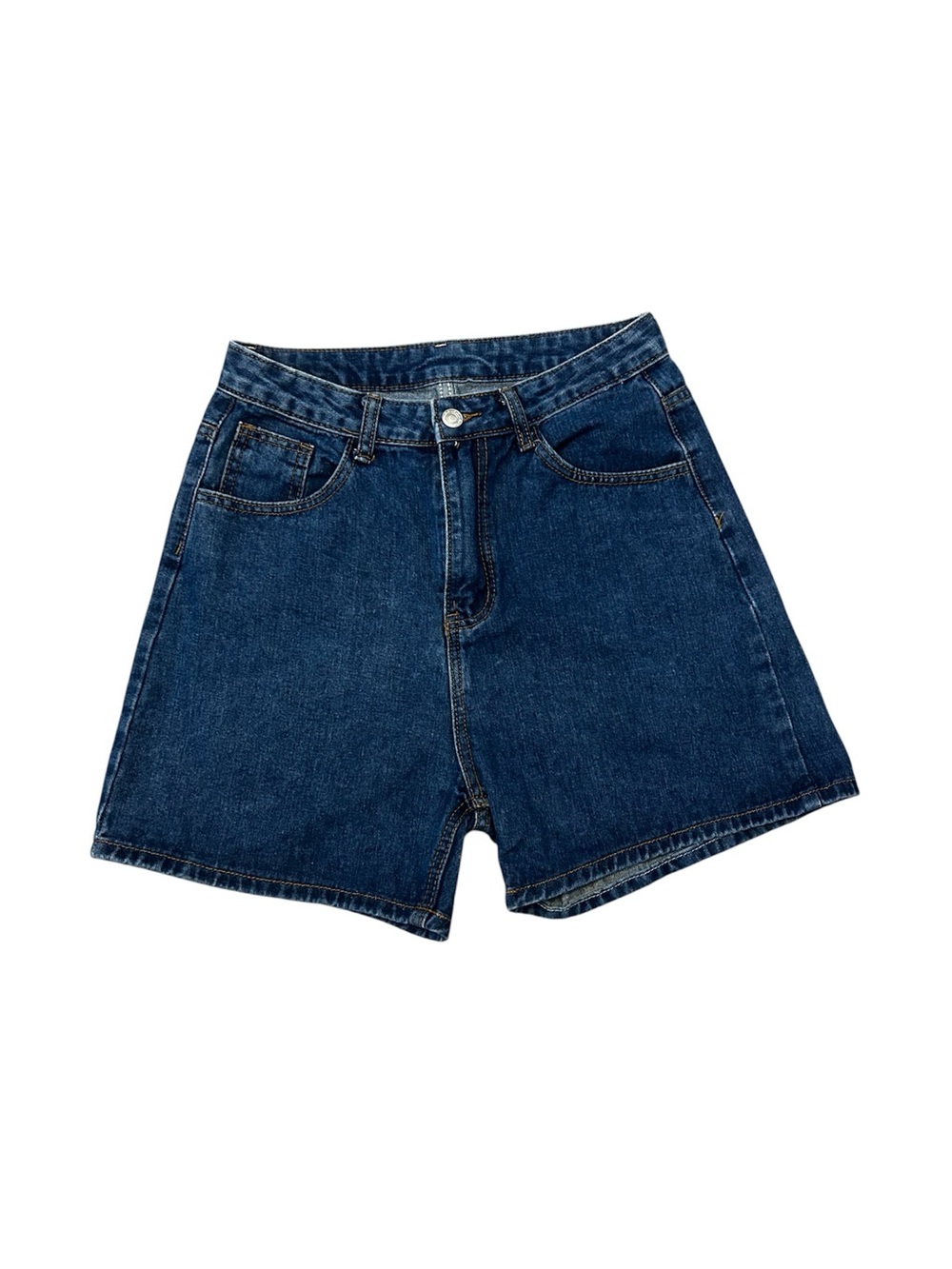 SHEIN Women’s High-Rise Dark Blue Denim Shorts